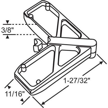 STRYBUC Outside Mitered Corner Plastic 90-503BZ